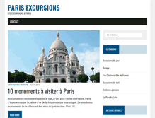 Tablet Screenshot of parisexcursions.fr